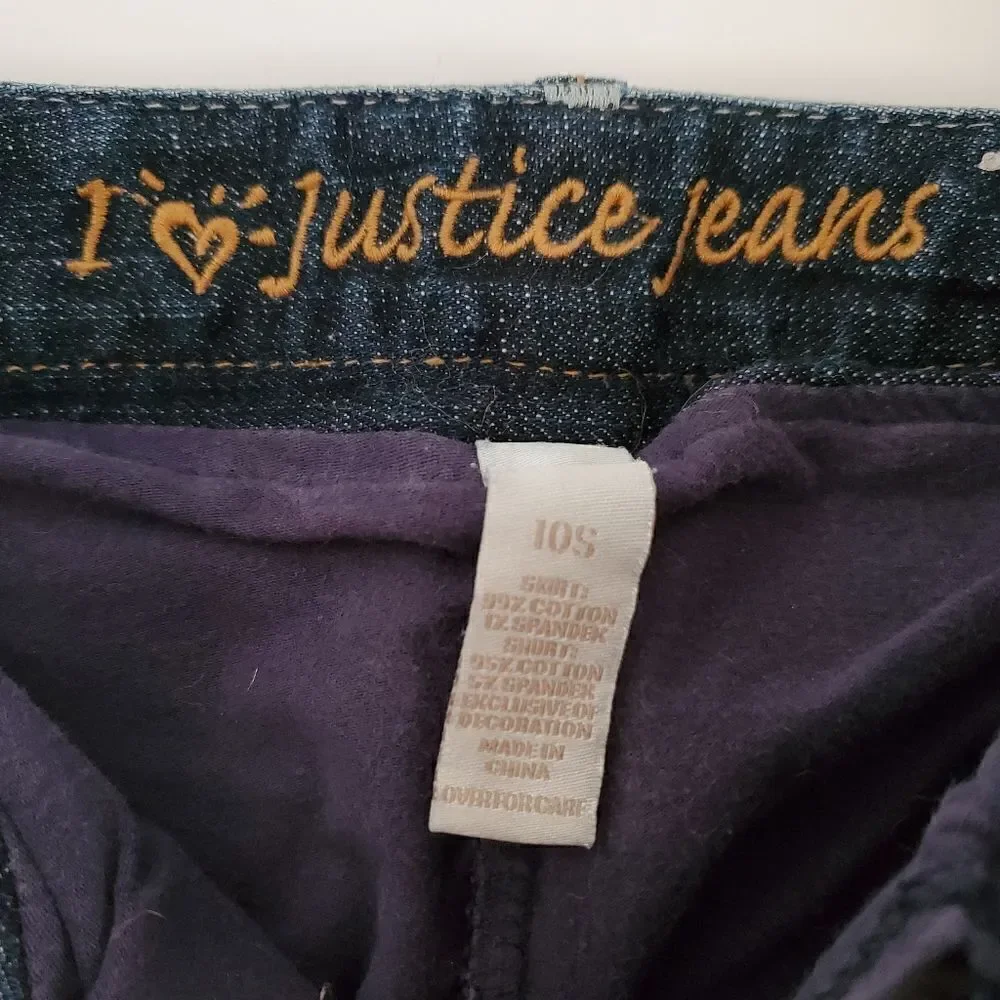 Adorable Justice jeans skirt